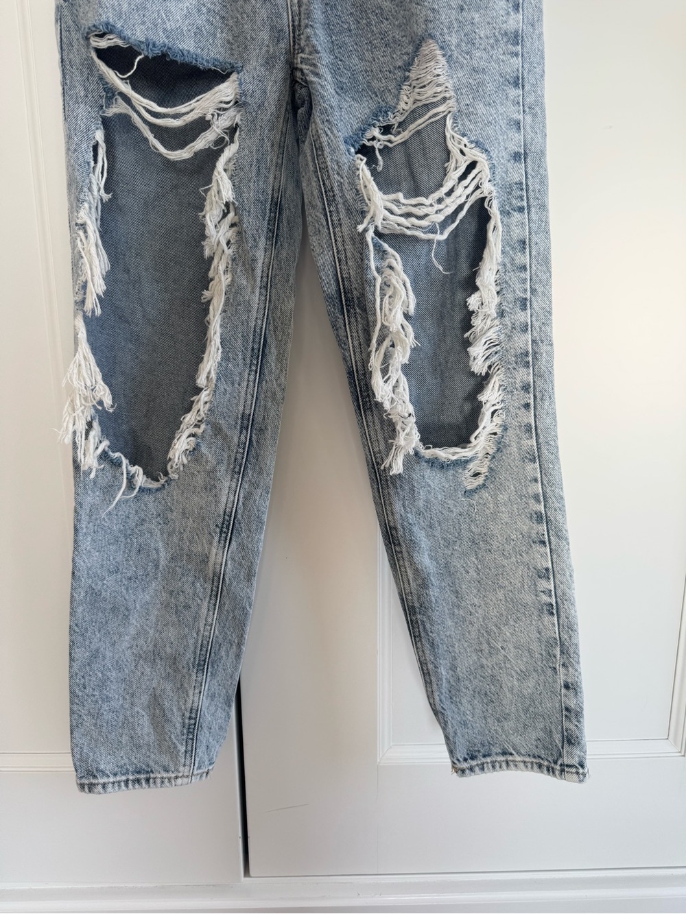 Distressed Light Ripped Jeans - Picture 7 of 13